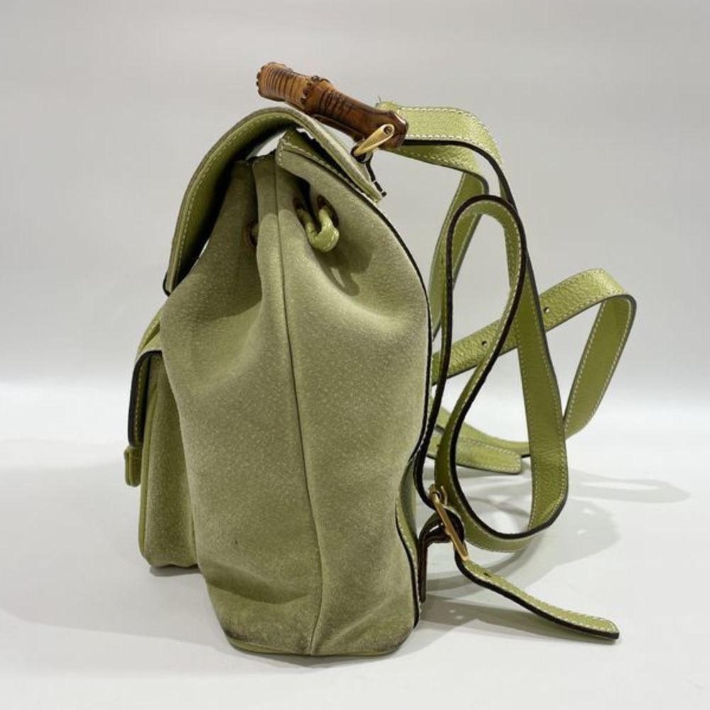 Gucci Mini Bamboo Backpack Green - image 3